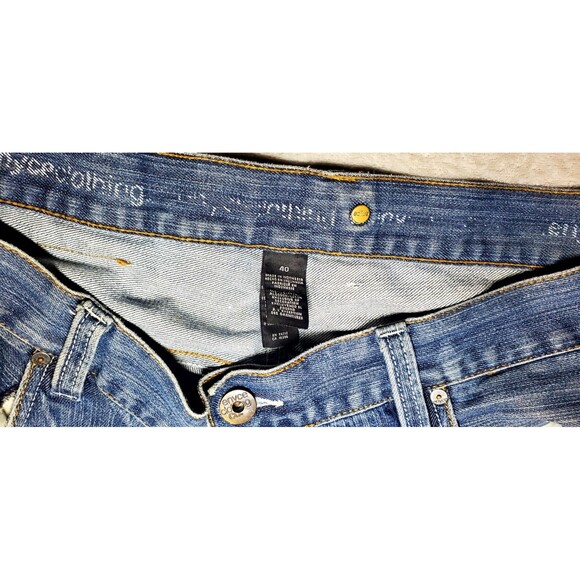 VTG 90s Baggie Jeans Men’s 40 – Distressed Hip Hop Grunge Streetwear Denim Y2K - Picture 12 of 16